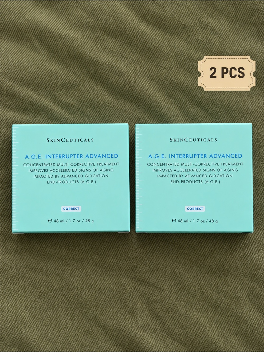 SkinCeuticals A.G.E. Interrupter Advanced Correct - 2 Pack (Aqua)